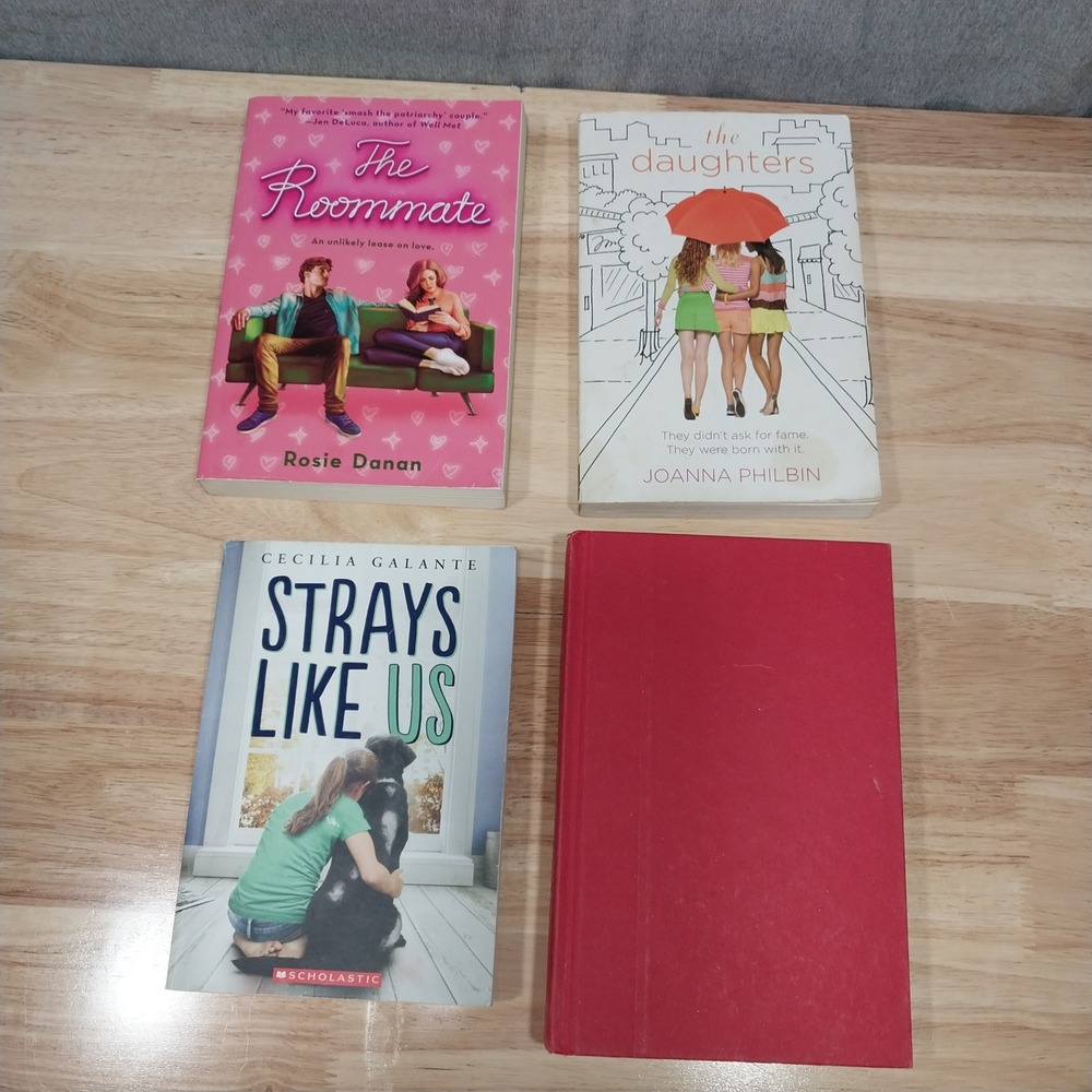 Mixed Women Books Bundle Romance YA Mystery Set of 4 Multicolor